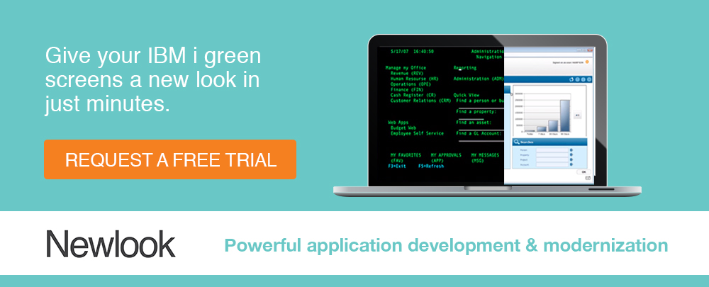 Give your IBM i green screens a new look in just minutes. Request a free trial
